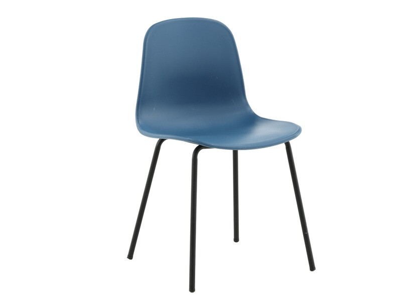 Borðstofusett Dallas 1622 (Blár + Svartur)