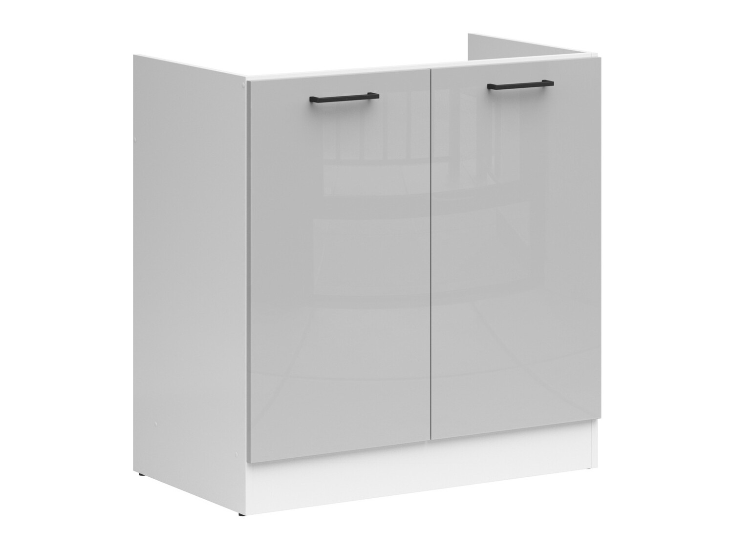 Skápaeining fyrir vask með hurðum Line Grey 115