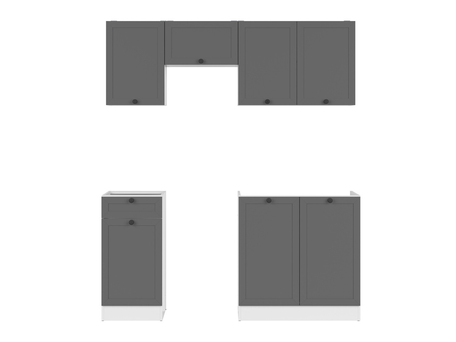 Eldhúsinnrétting úr einingum Classic Grey 117