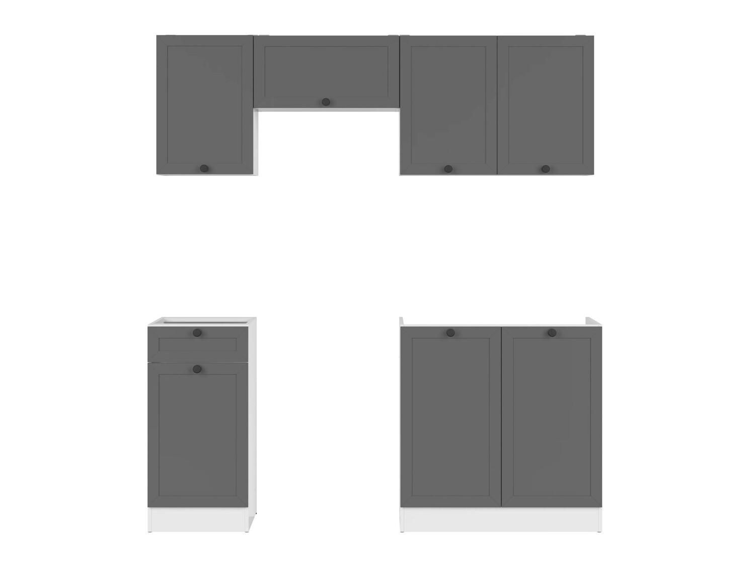 Eldhúsinnrétting úr einingum Classic Grey 118