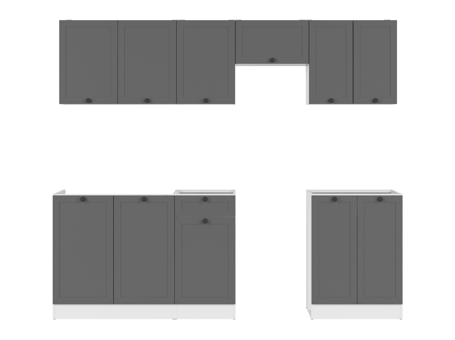 Eldhúsinnrétting úr einingum Classic Grey 119