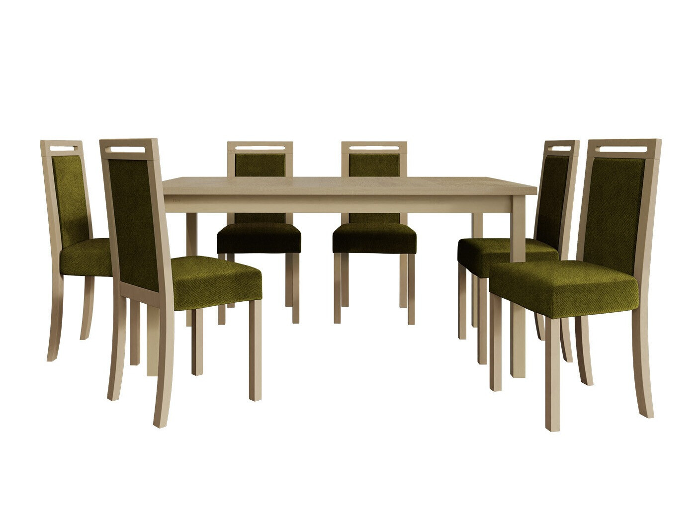 Borðstofusett Victorville 308 (Sonoma-eik)