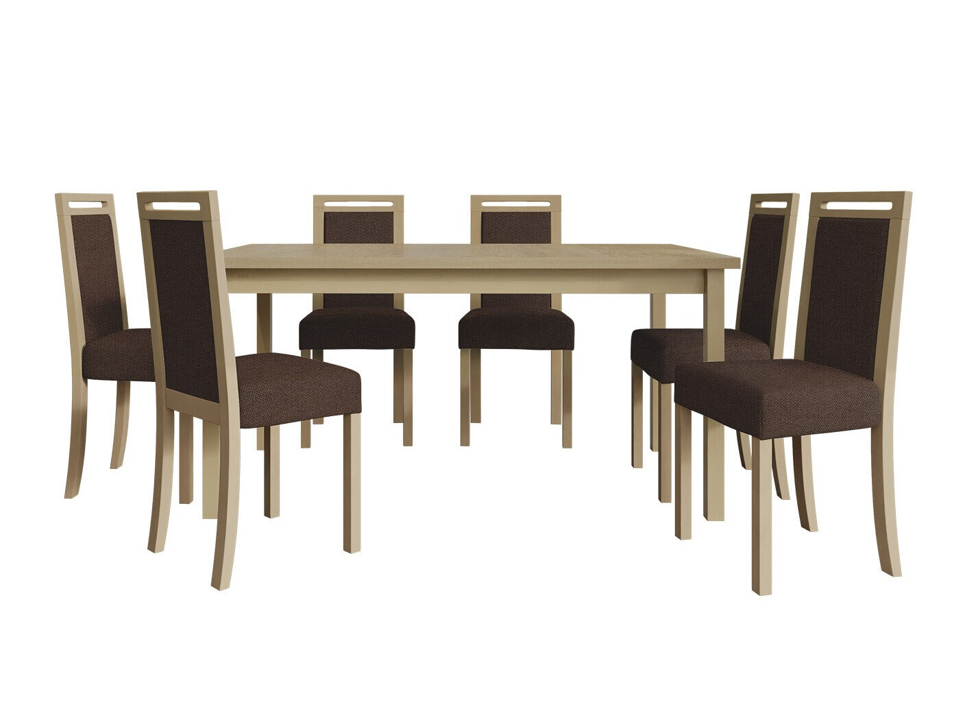 Borðstofusett Victorville 308 (Sonoma-eik)