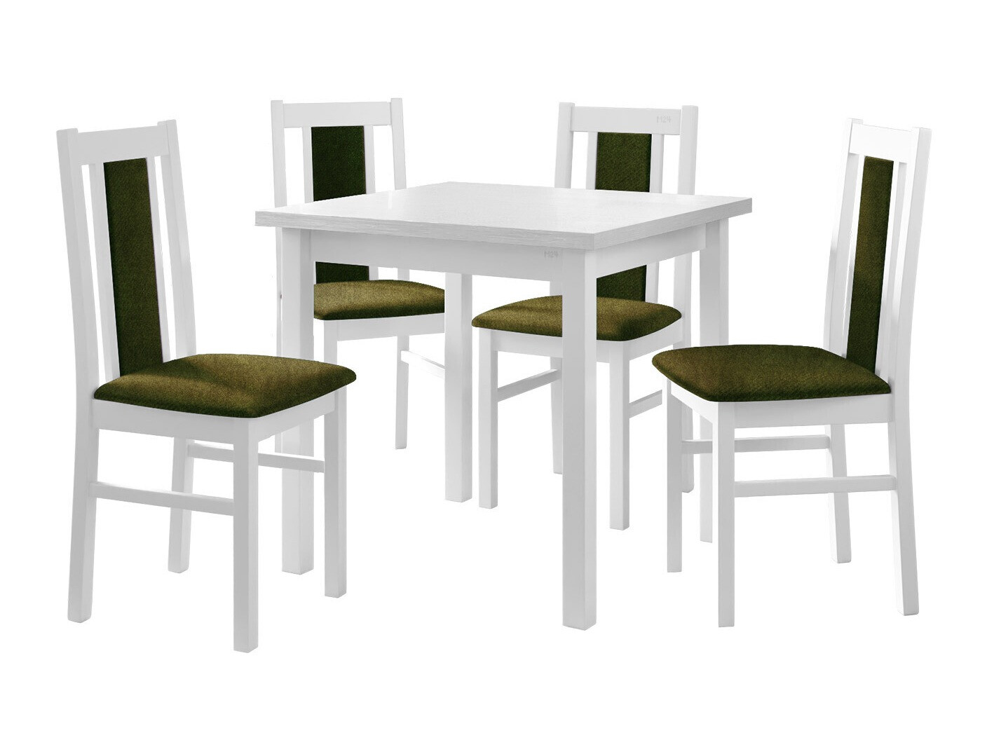 Borðstofusett Victorville 310 (Hvítur)