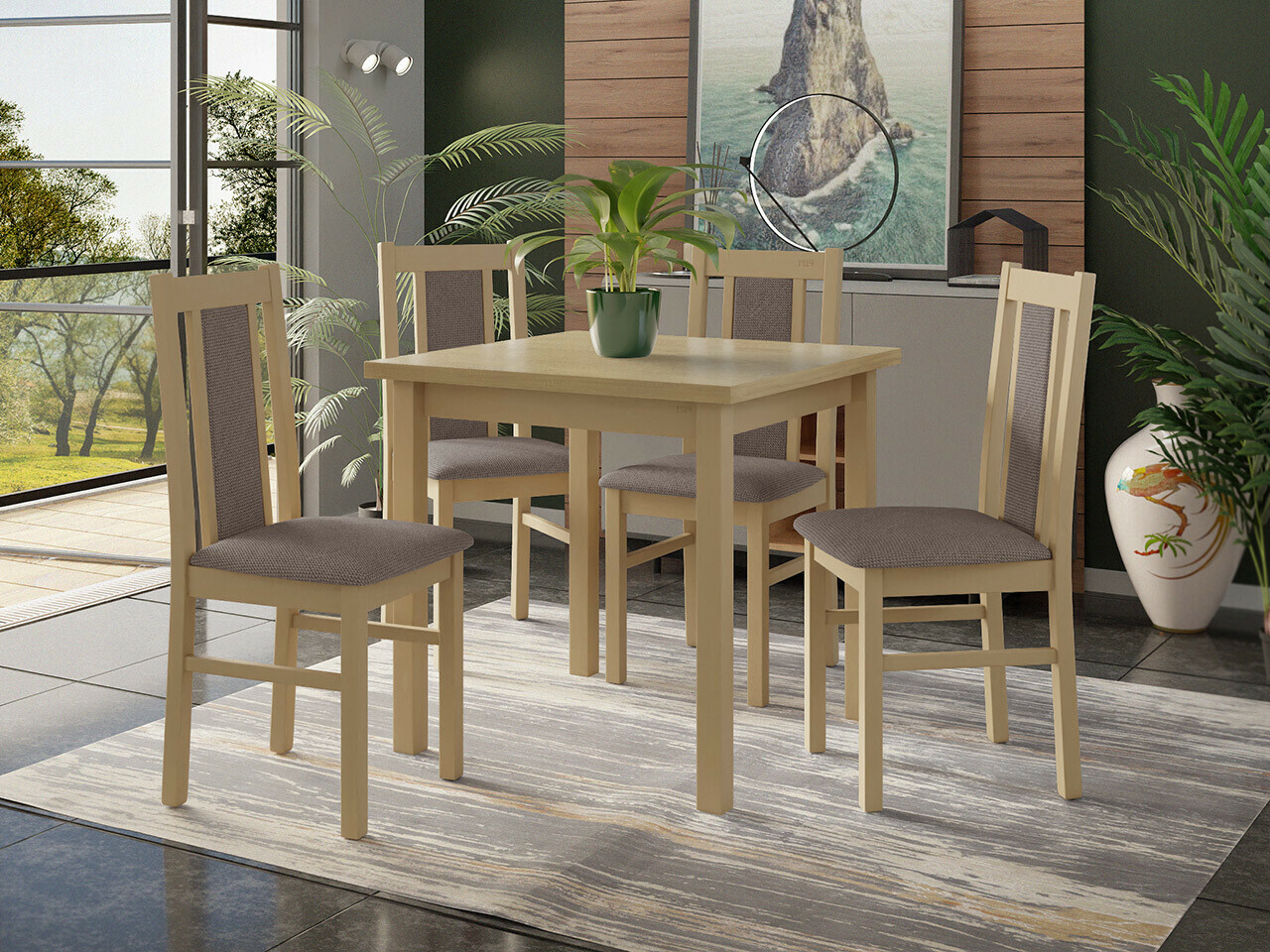 Borðstofusett Victorville 310 (Hygge 20)