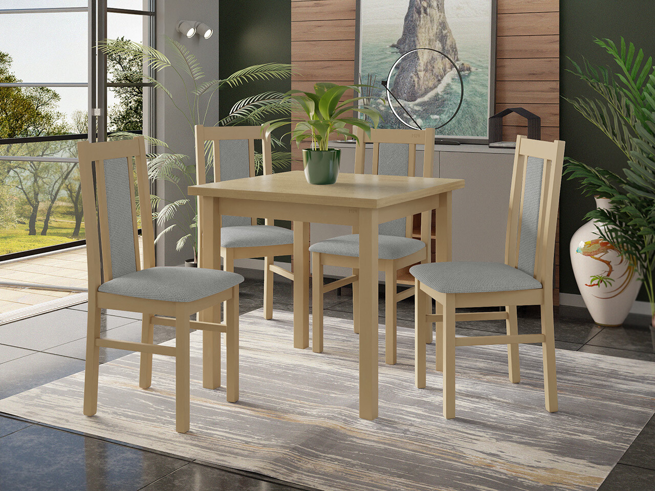 Borðstofusett Victorville 310 (Hygge 91)