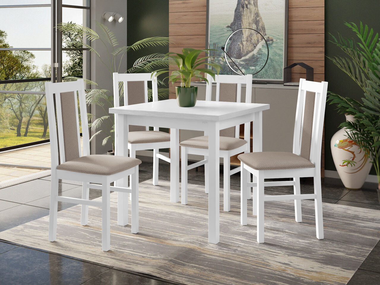 Borðstofusett Victorville 310 (Paros 2)