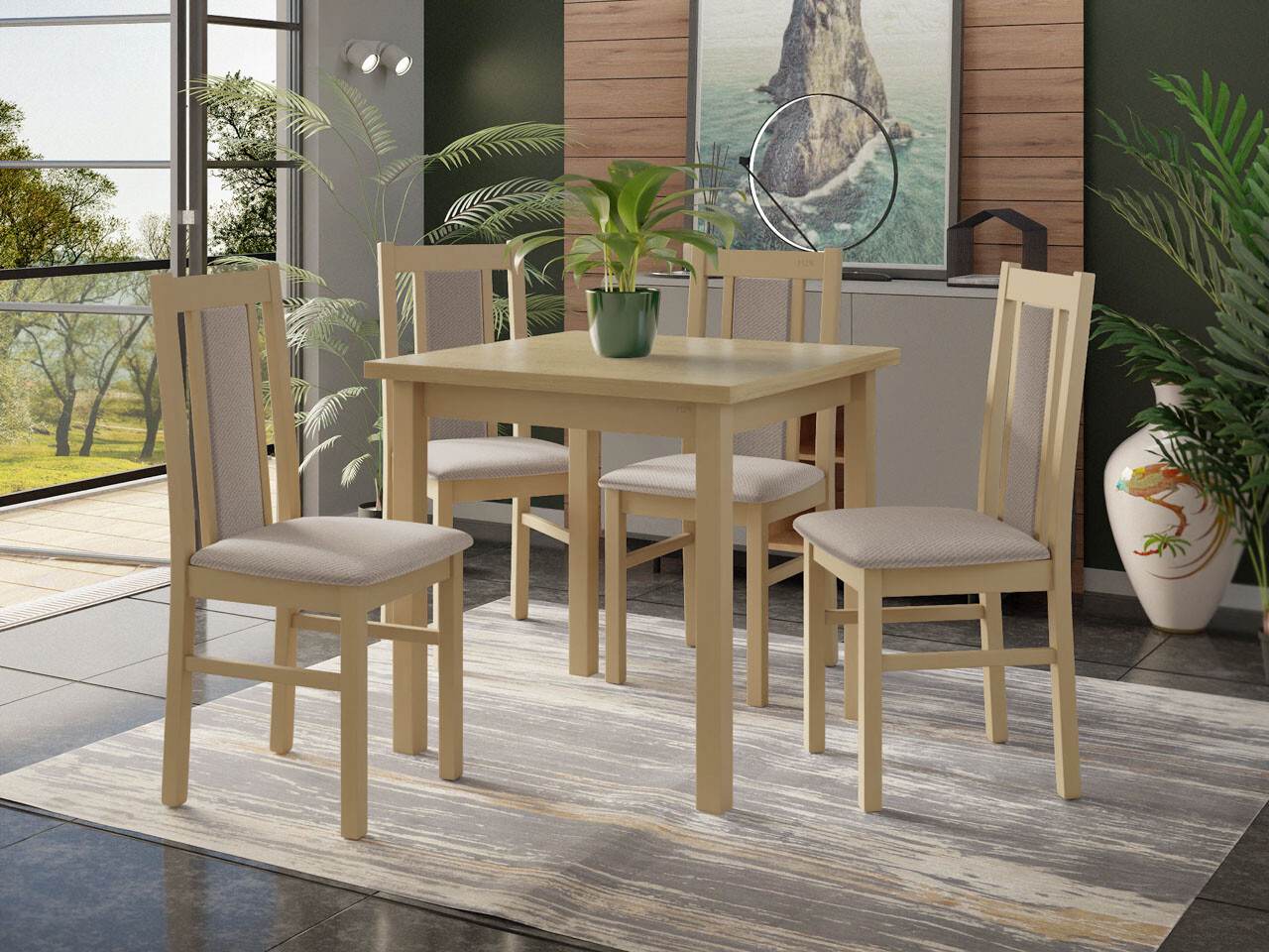 Borðstofusett Victorville 310 (Paros 2)