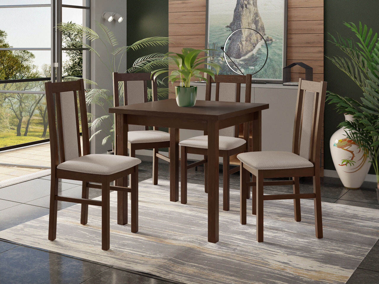 Borðstofusett Victorville 310 (Paros 2)