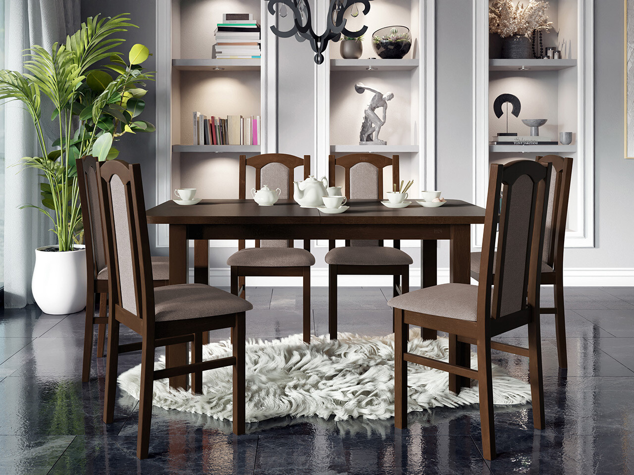 Borðstofusett Victorville 312 (Hygge 20)