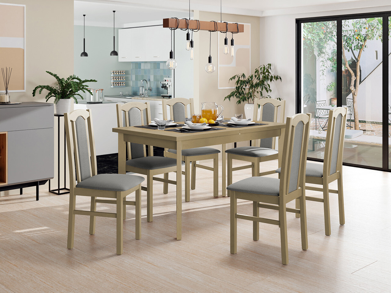 Borðstofusett Victorville 313 (Hygge 91)