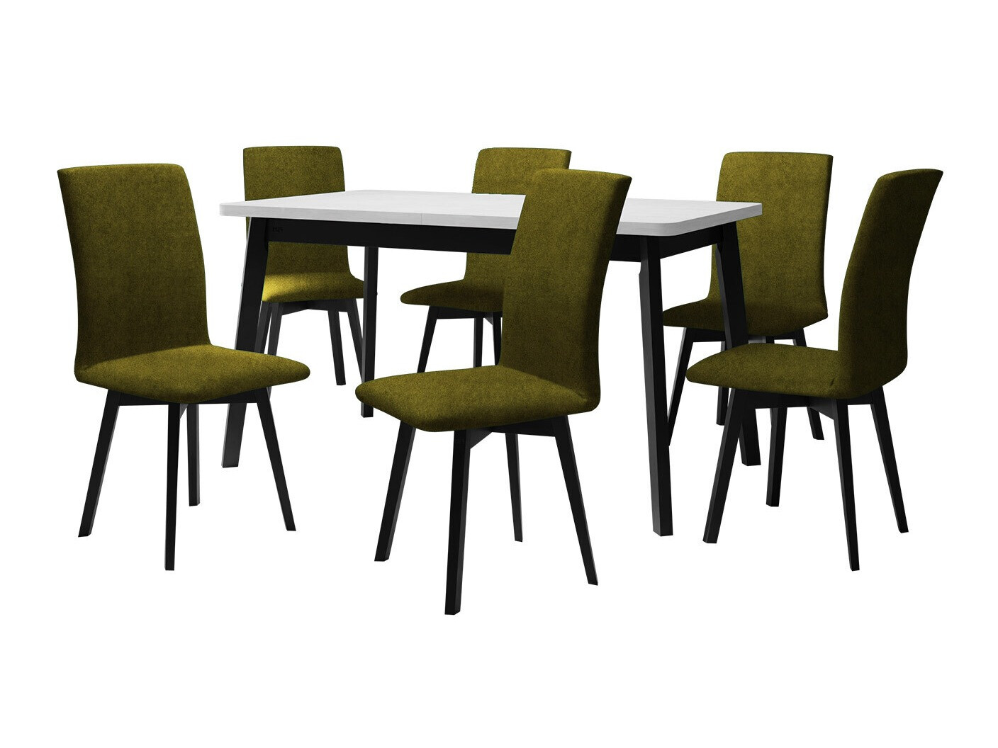 Borðstofusett Victorville 323 (Svartur)