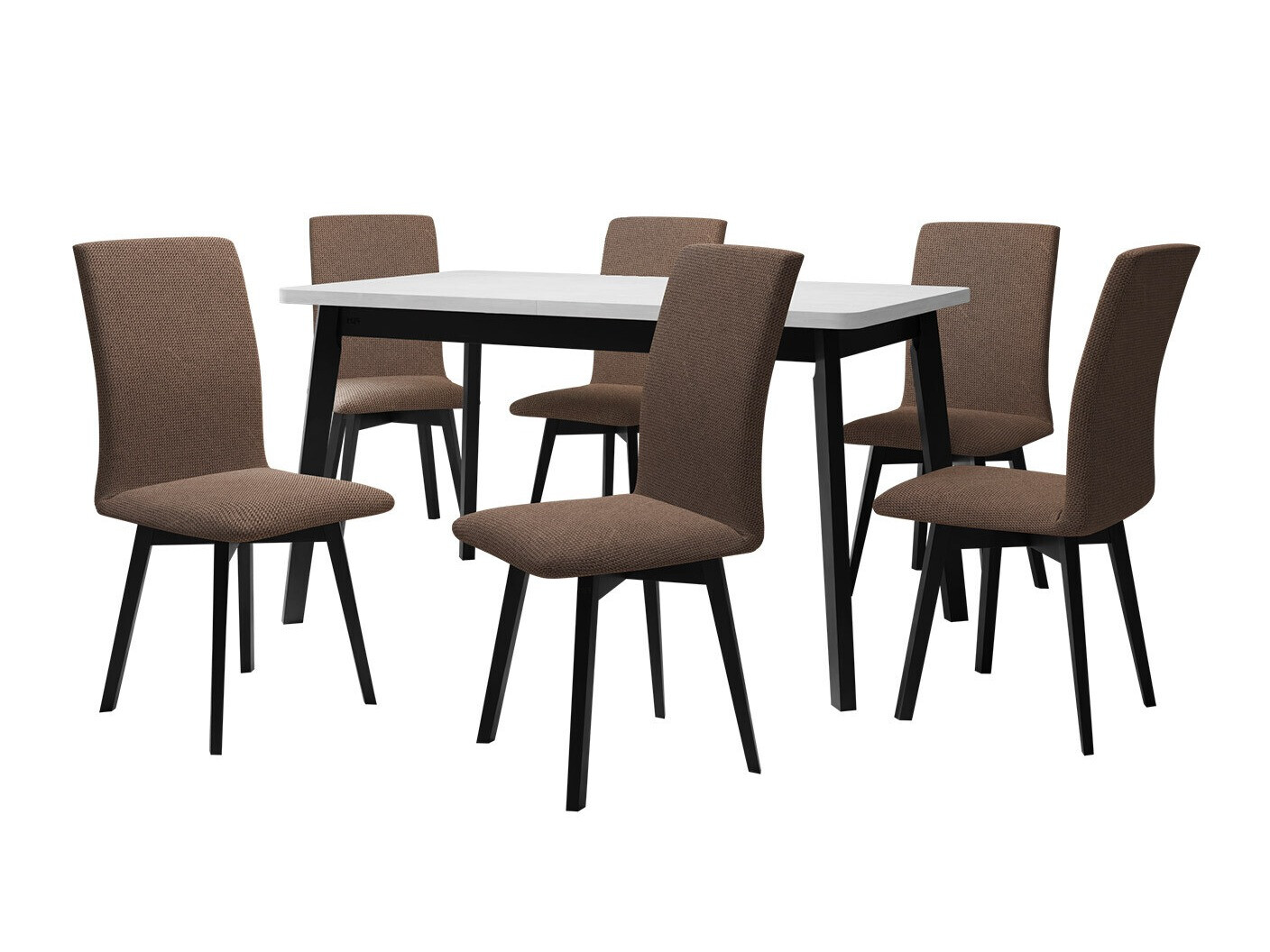 Borðstofusett Victorville 323 (Svartur)