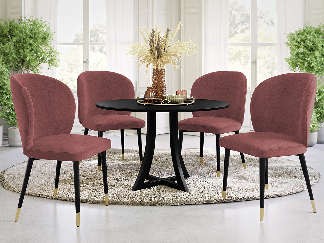Stóll Jackson 104 (Svartur + Magic Velvet 2258)