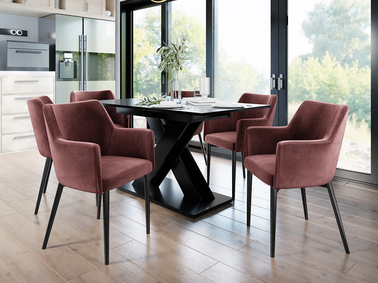 Stóll Jackson 108 (Svartur + Magic Velvet 2258)