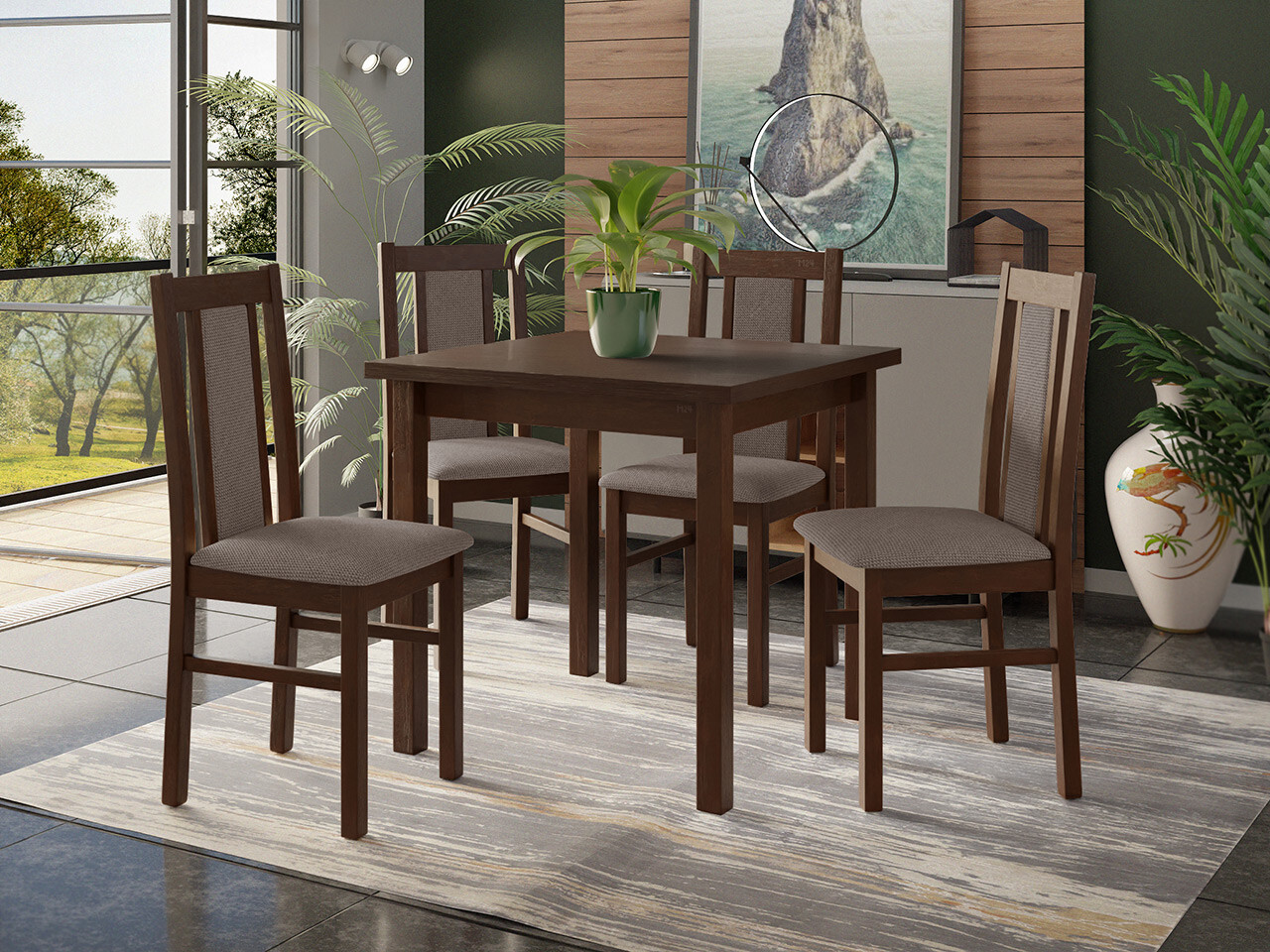 Borðstofusett Victorville 310 (Hygge 20)