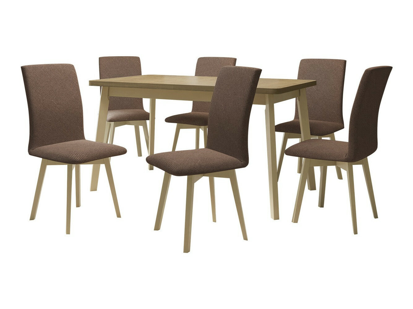 Borðstofusett Victorville 335 (Sonoma-eik)