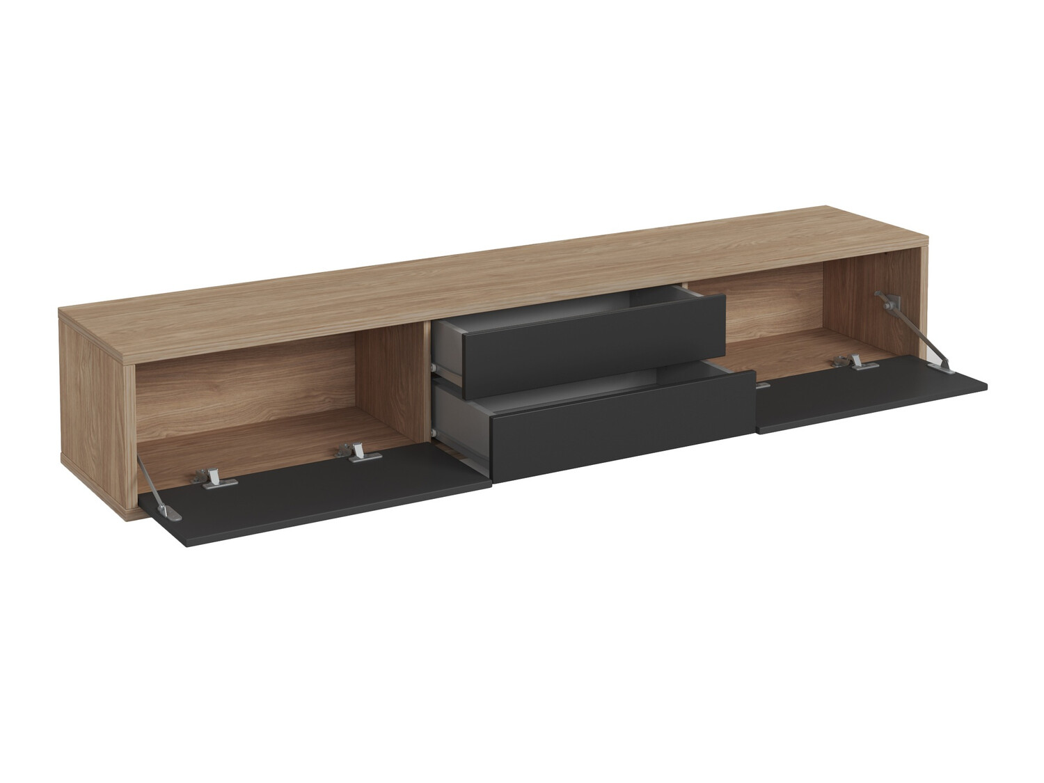 Sjónvarpsskápur Austin 325 (Eik + Antrasít)