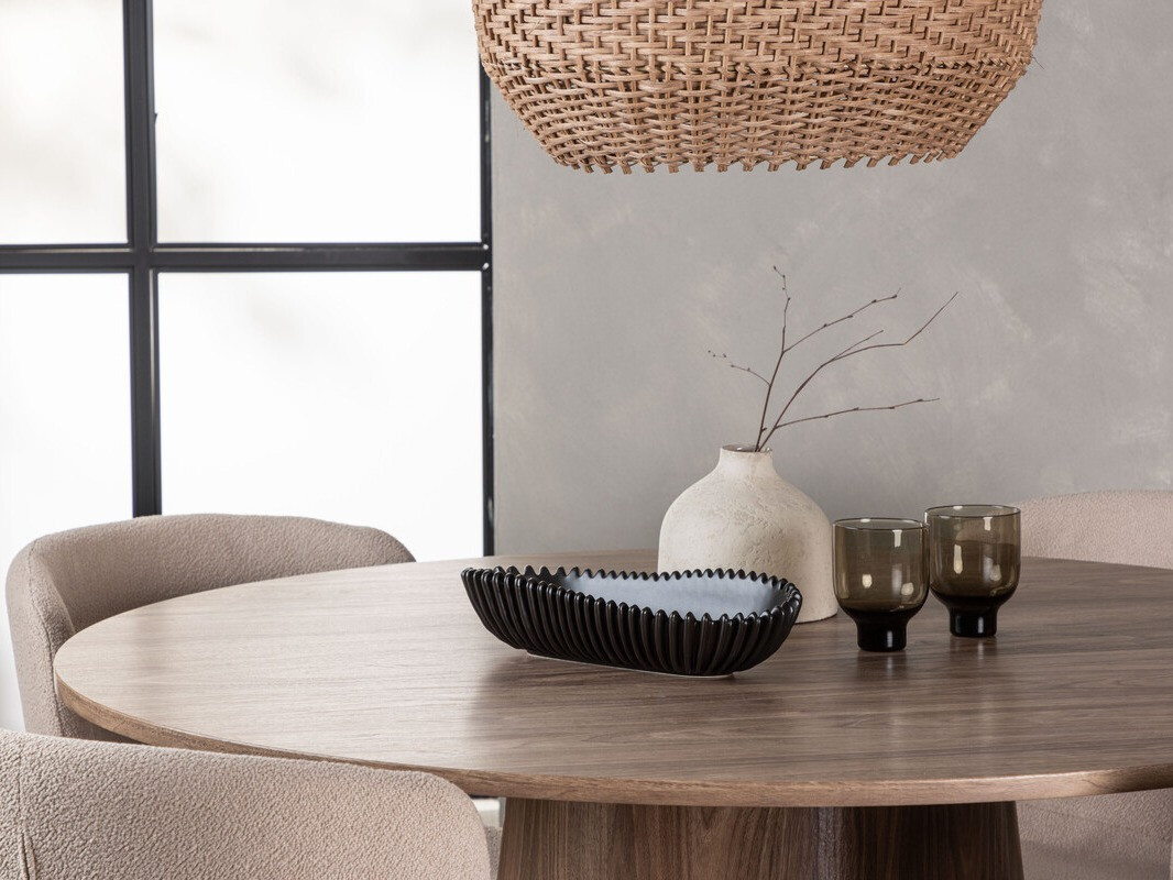 Borðstofusett Dallas 4257 (Beige + Svartur)