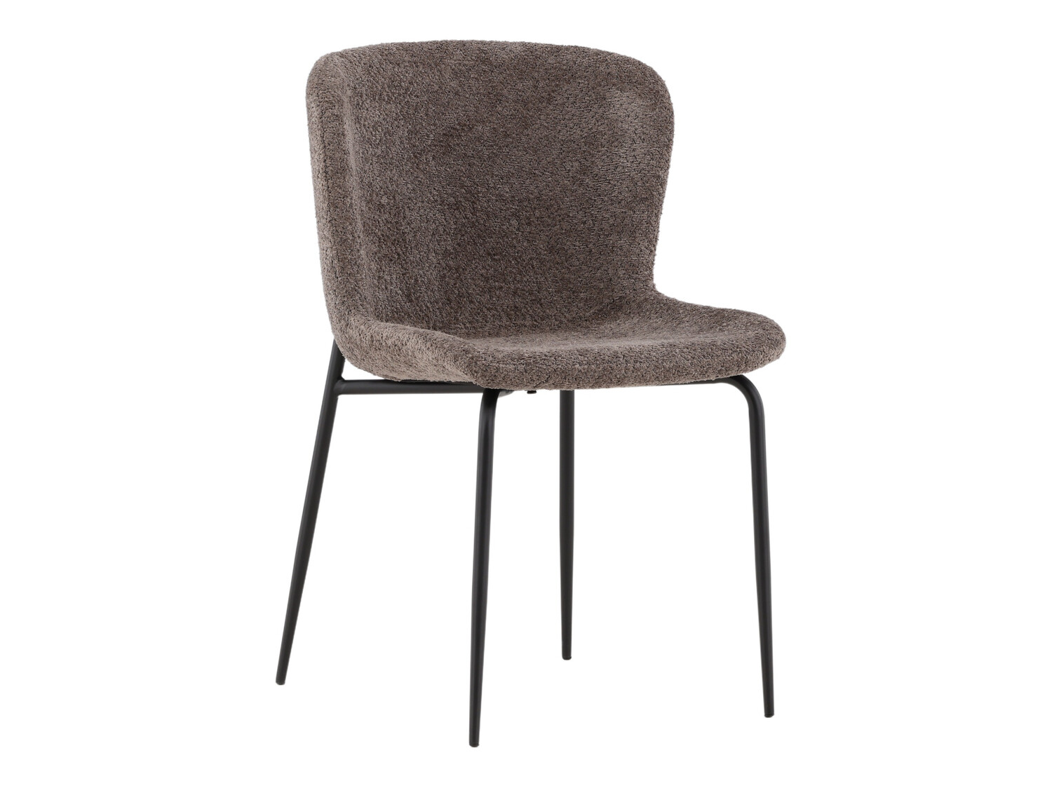 Borðstofusett Dallas 4257 (Brúnn + Svartur)