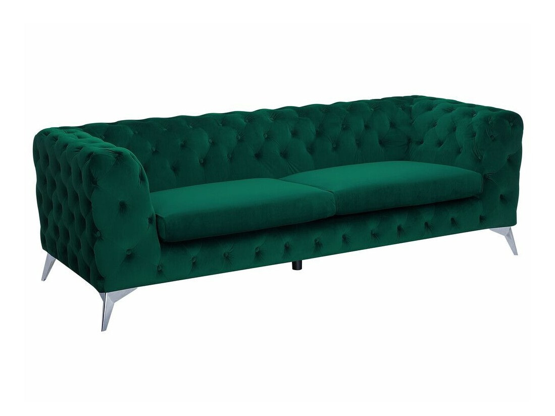 Chesterfield-sófi Berwyn 185 (Grænn)
