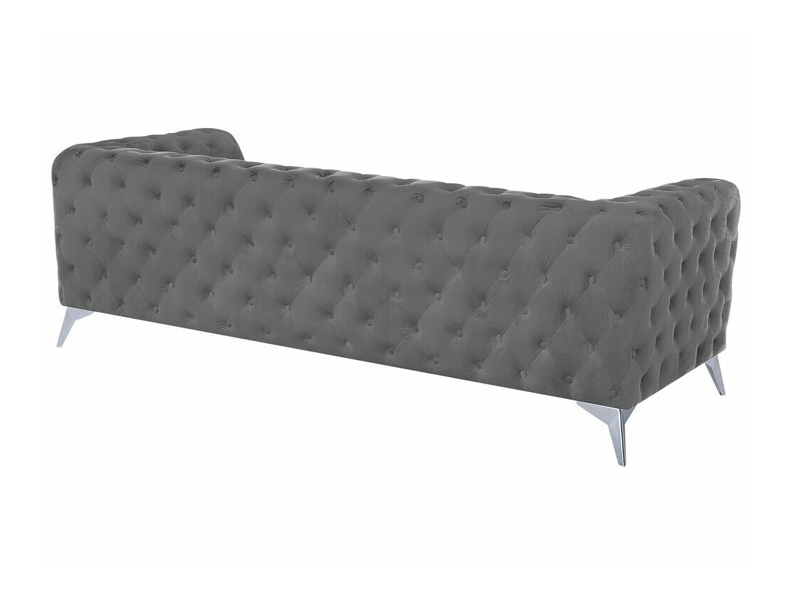 Chesterfield-sófi Berwyn 185 (Grár)