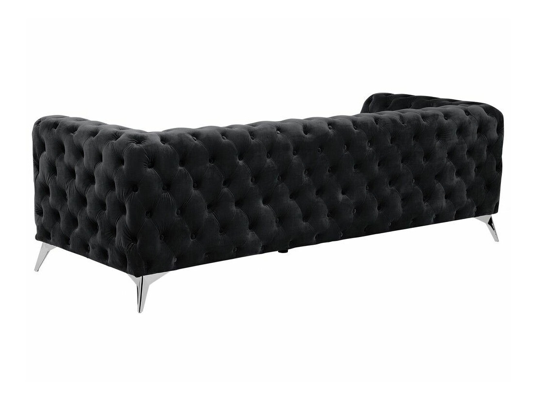 Chesterfield-sófi Berwyn 185 (Svartur)