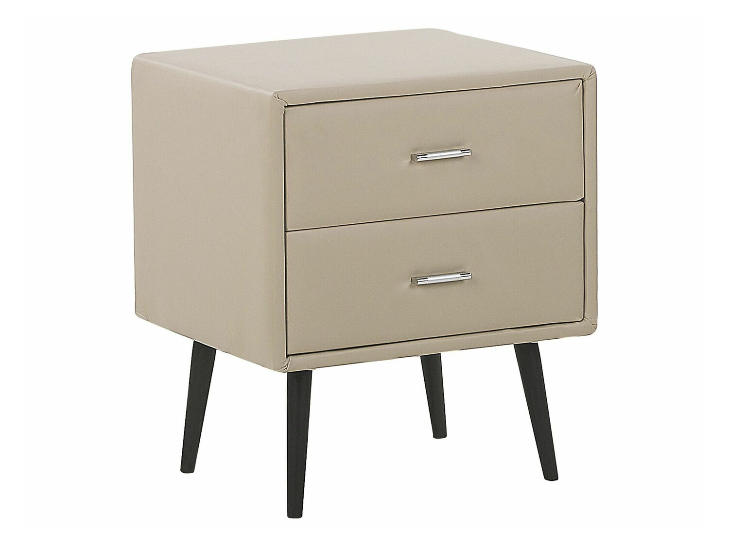 Náttborð Berwyn 337 (Beige + Svartur)