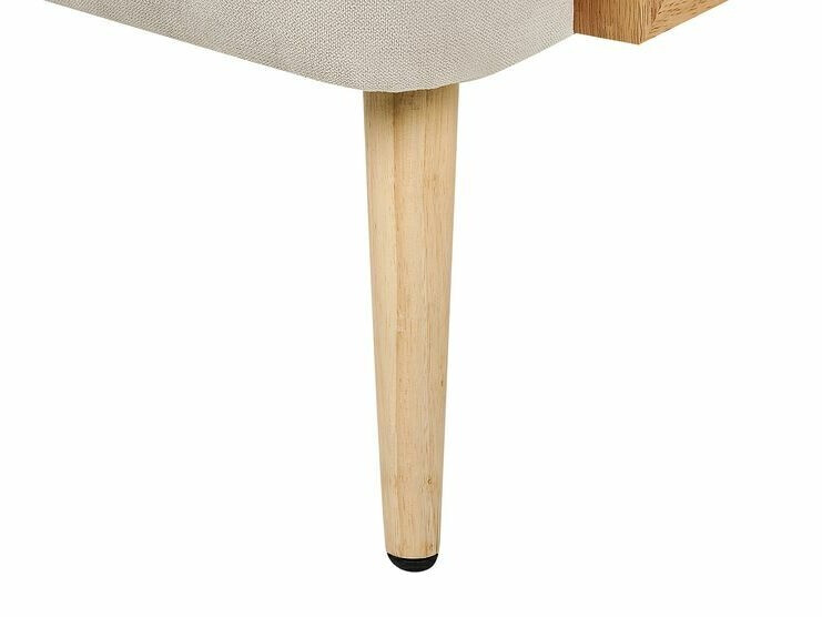 Hægindastóll Berwyn 2026 (Beige + Ljós viður)