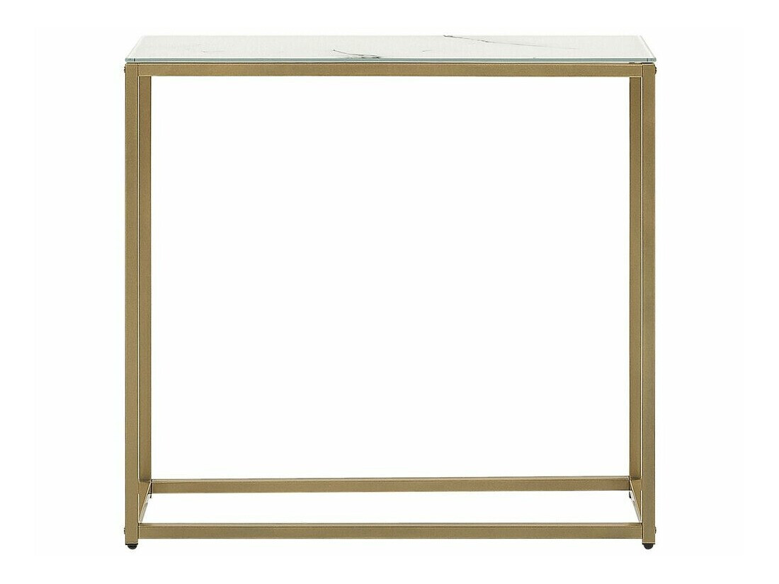 Console borð Berwyn 650 (Gylltur + Hvítur marmari)