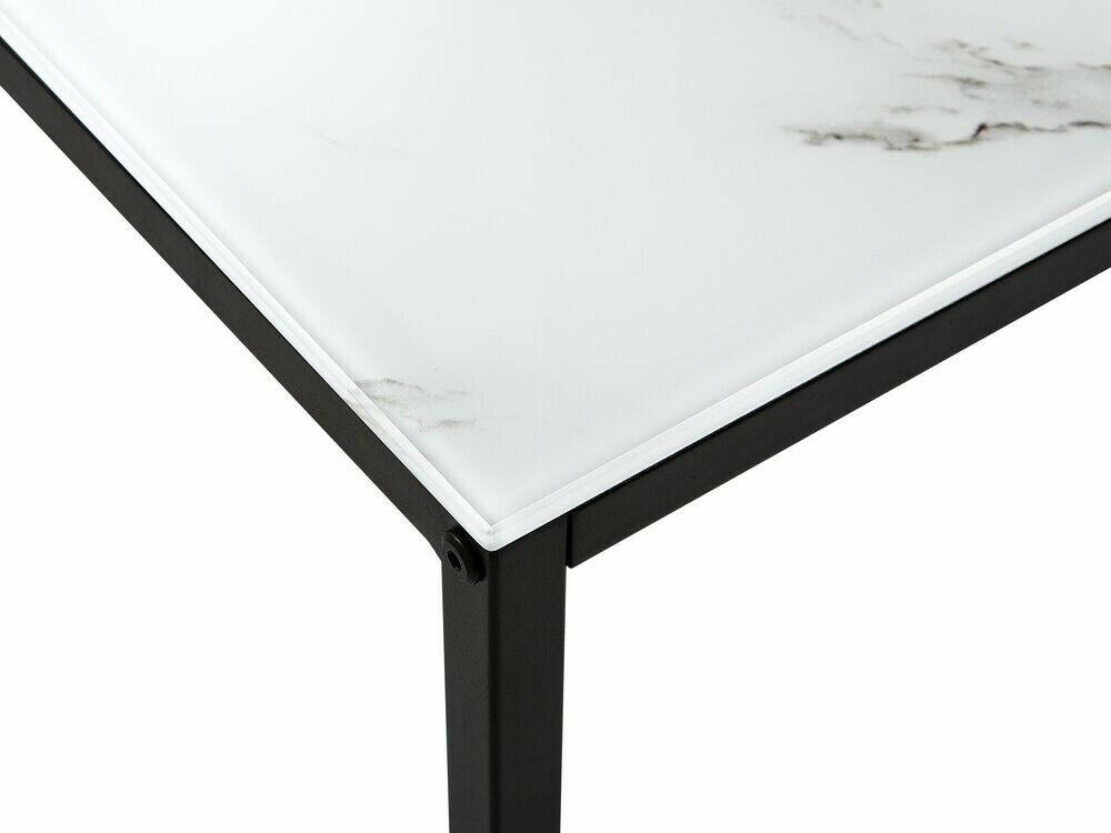 Console borð Berwyn 650 (Svartur + Hvítur marmari)