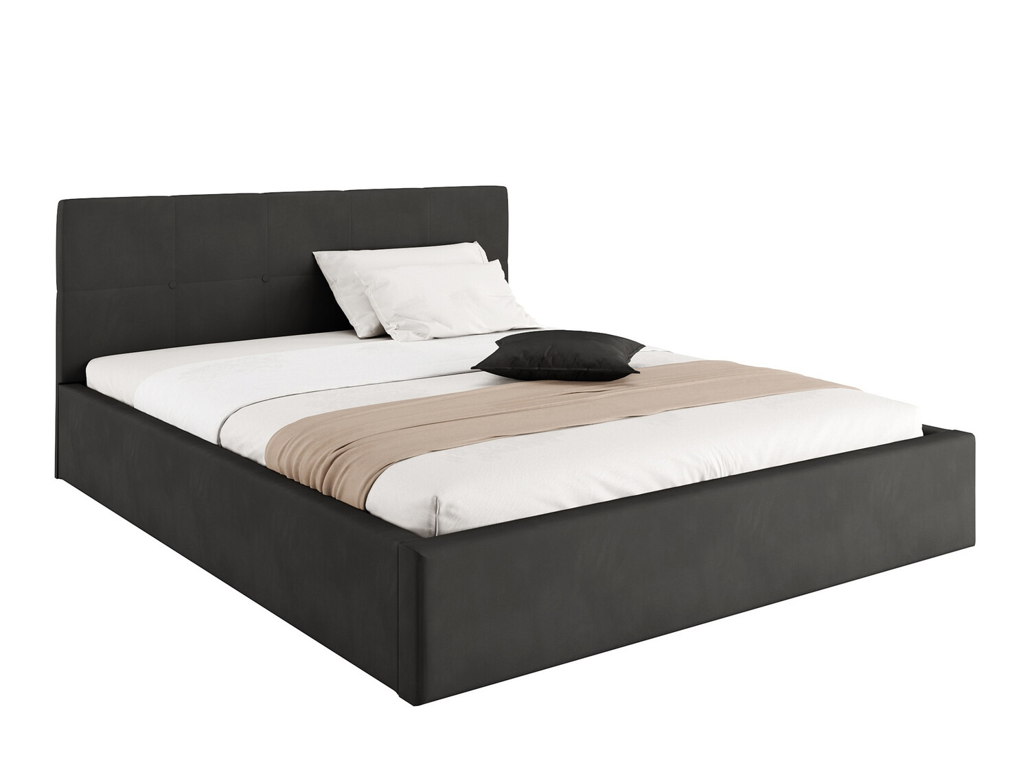 Rúm Fairfield 106 (Svartur)