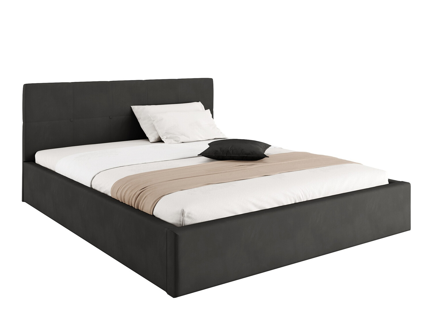 Rúm Fairfield 106 (Svartur)