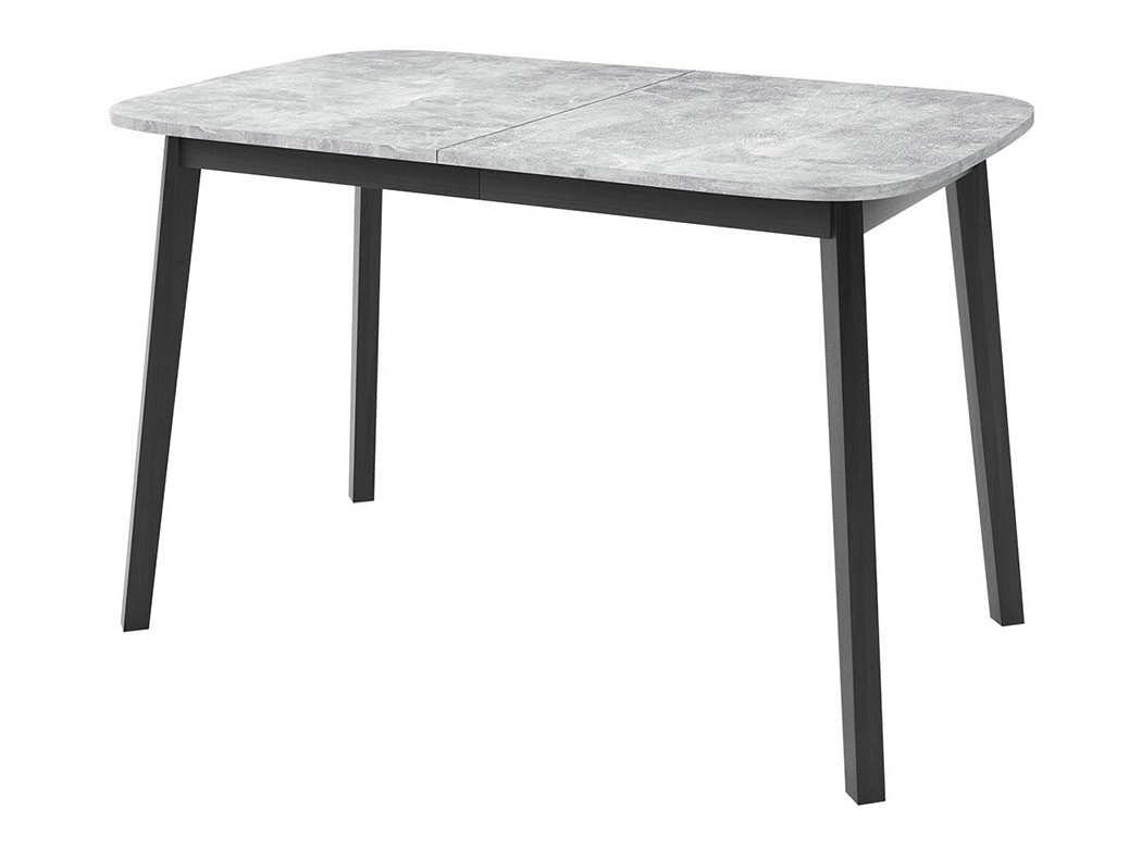 Borð Edmond 110 (Grár marmari + Svartur)