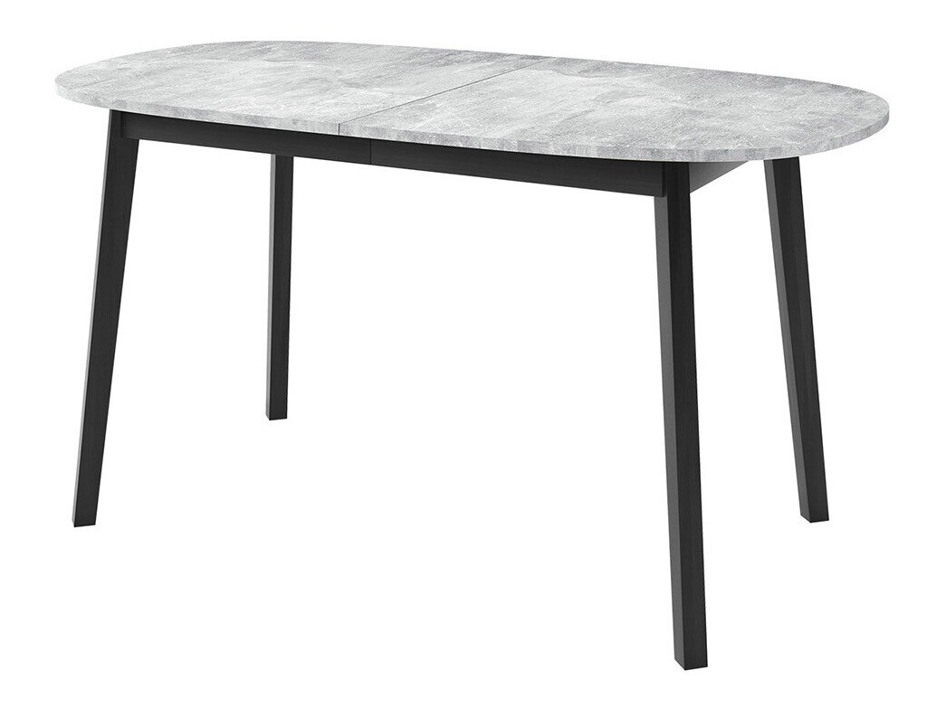 Borð Edmond 114 (Grár marmari + Svartur)