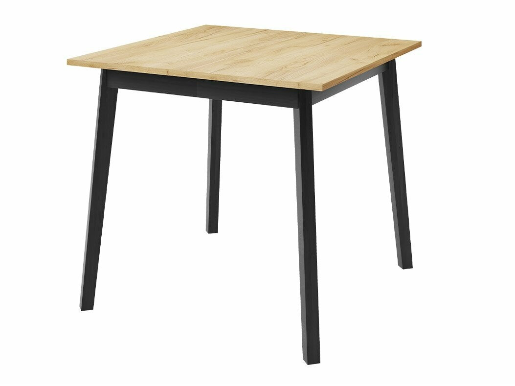 Borðstofusett Edmond 116 (Craft-gyllt eik + Svartur)