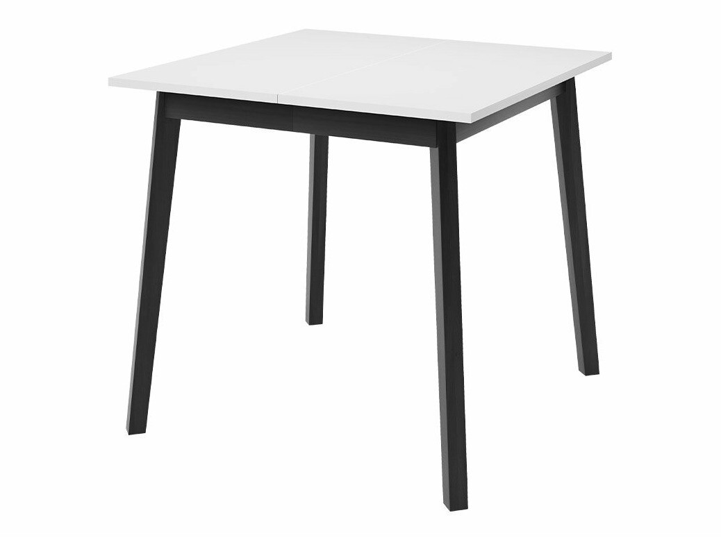 Borðstofusett Edmond 116 (Hvítur + Svartur)