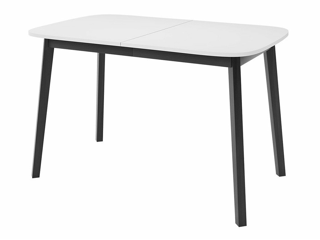 Borðstofusett Edmond 117 (Hvítur + Svartur)