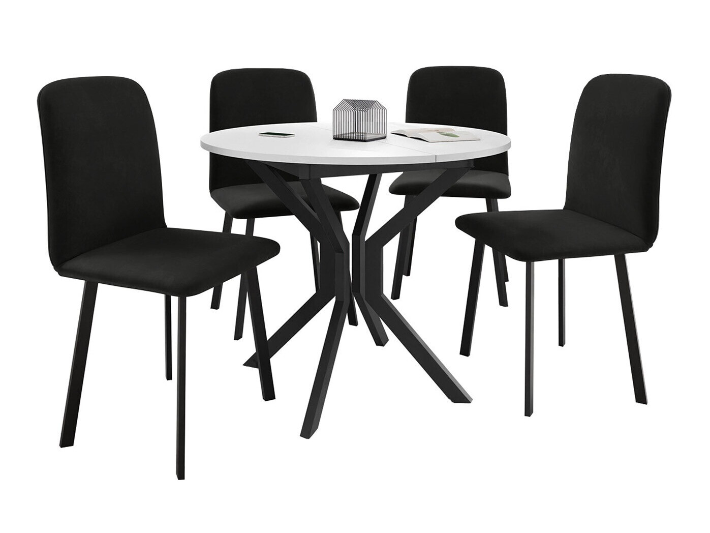 Borðstofusett Edmond 118 (Amor Velvet 4322)