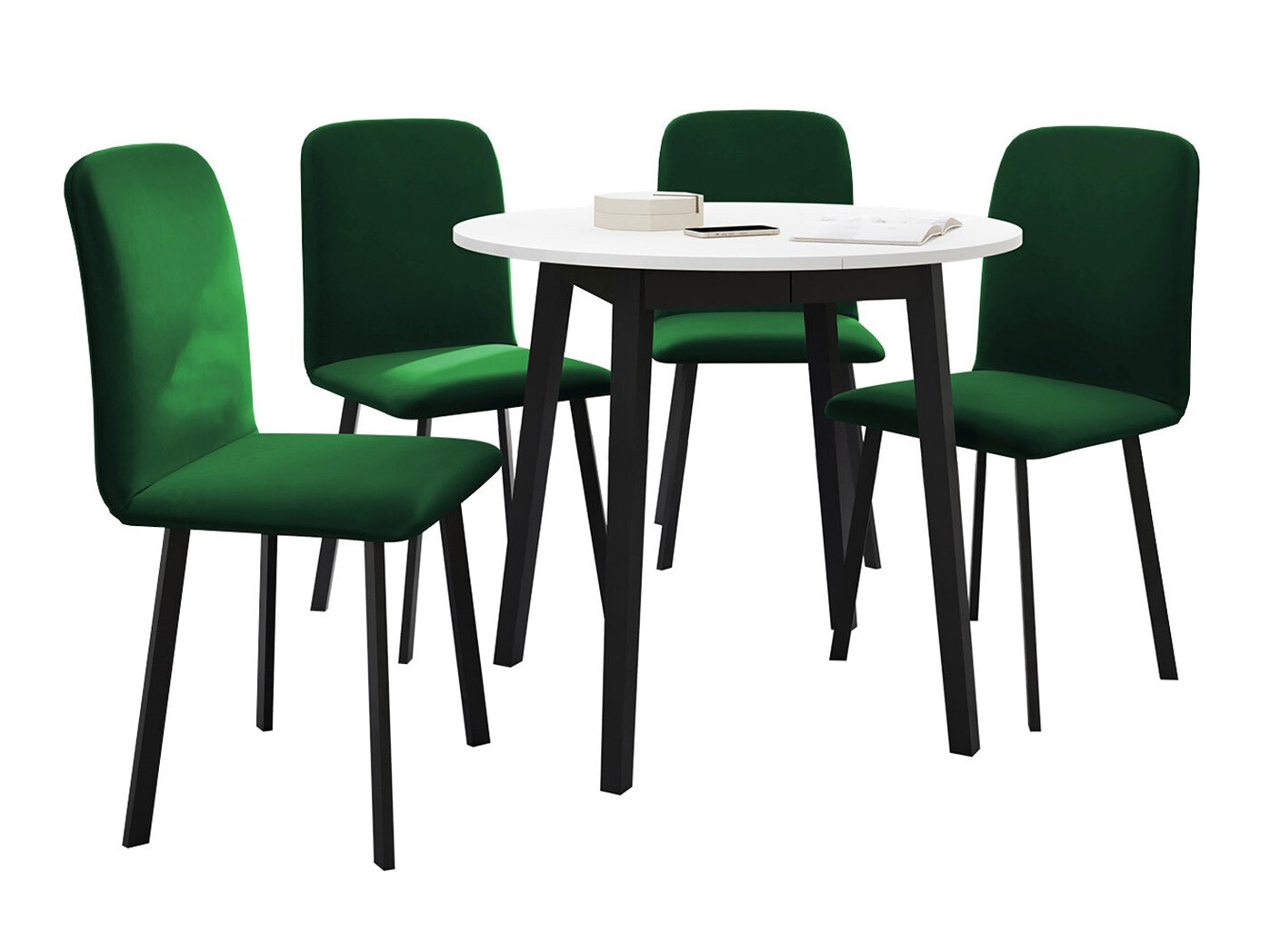 Borðstofusett Edmond 119 (Amor Velvet 4311)