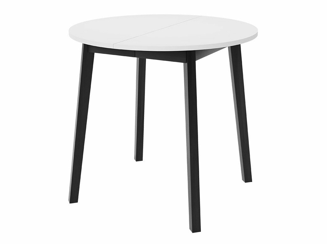 Borðstofusett Edmond 119 (Hvítur + Svartur)