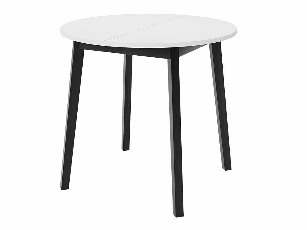 Borðstofusett Edmond 119 (Hvítur + Svartur)