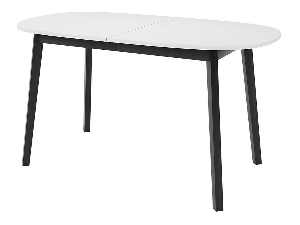 Borðstofusett Edmond 121 (Hvítur + Svartur)