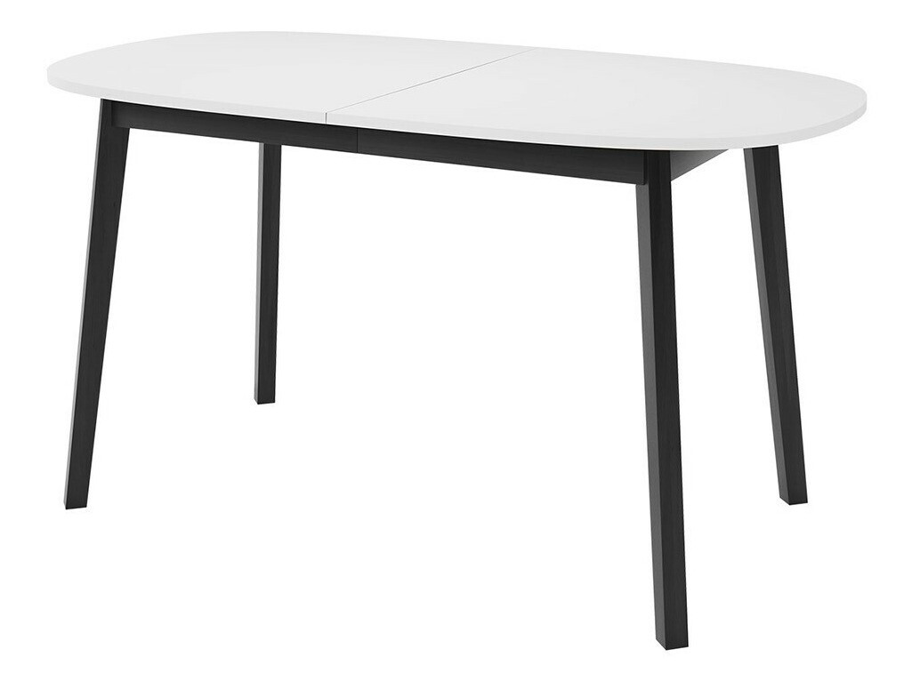 Borðstofusett Edmond 121 (Hvítur + Svartur)