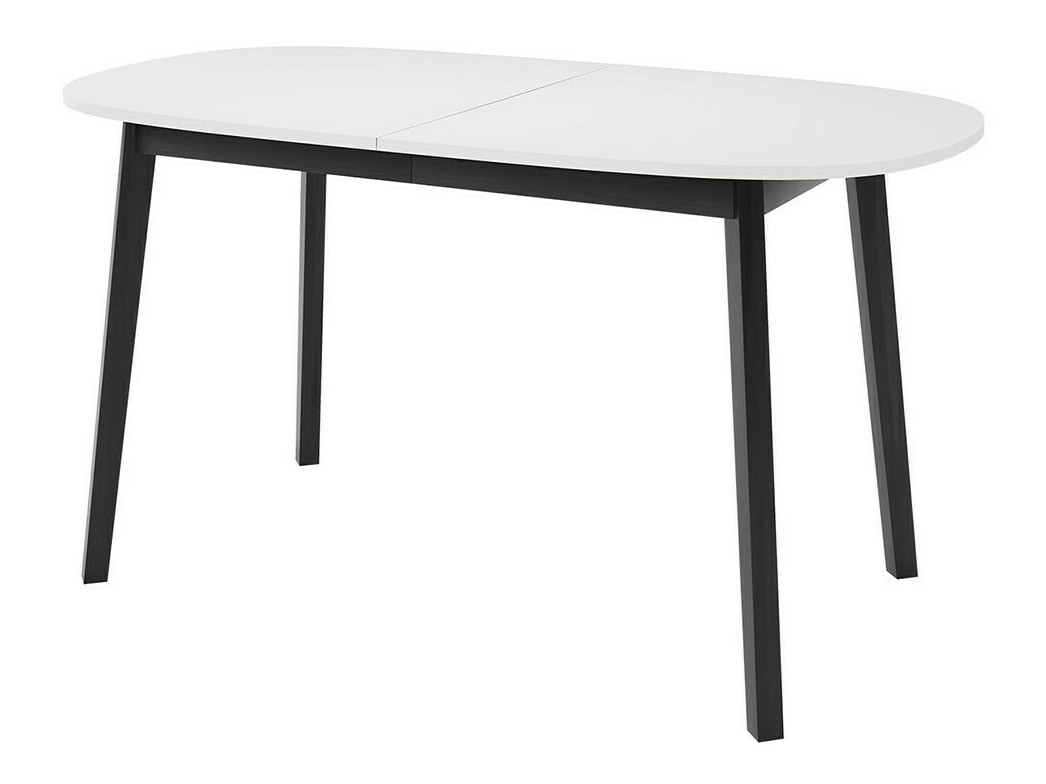 Borðstofusett Edmond 121 (Hvítur + Svartur)