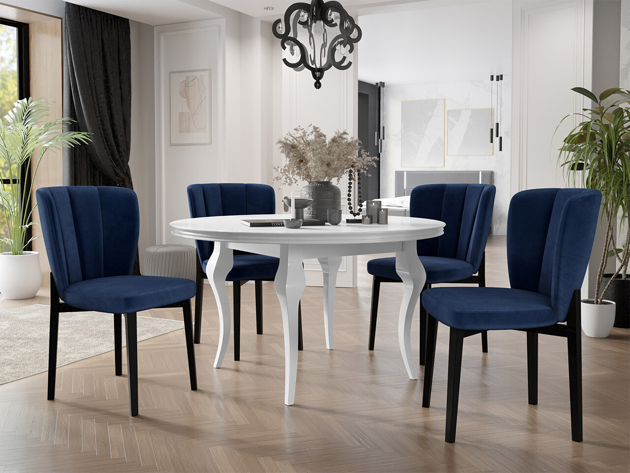 Borðstofusett Racine 140 (Magic Velvet 2216)