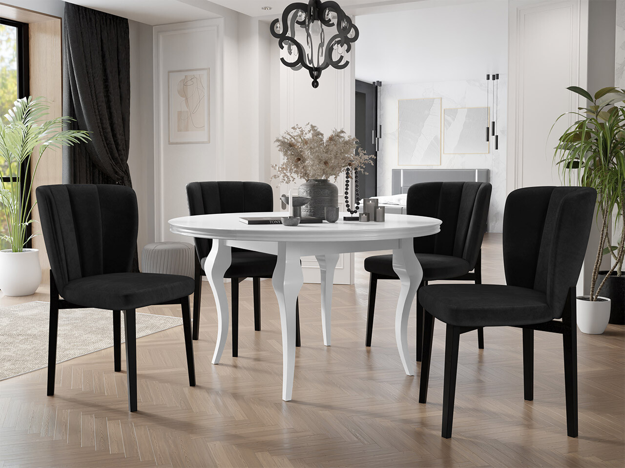 Borðstofusett Racine 140 (Magic Velvet 2219)