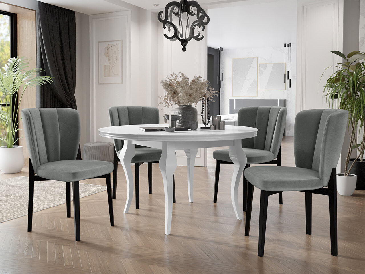 Borðstofusett Racine 141 (Magic Velvet 2217)