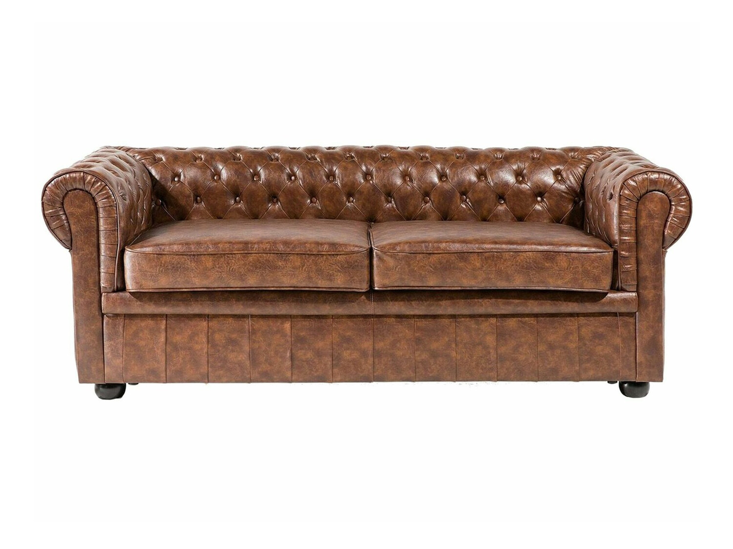 Chesterfield-sófi Berwyn 832 (Brúnn)