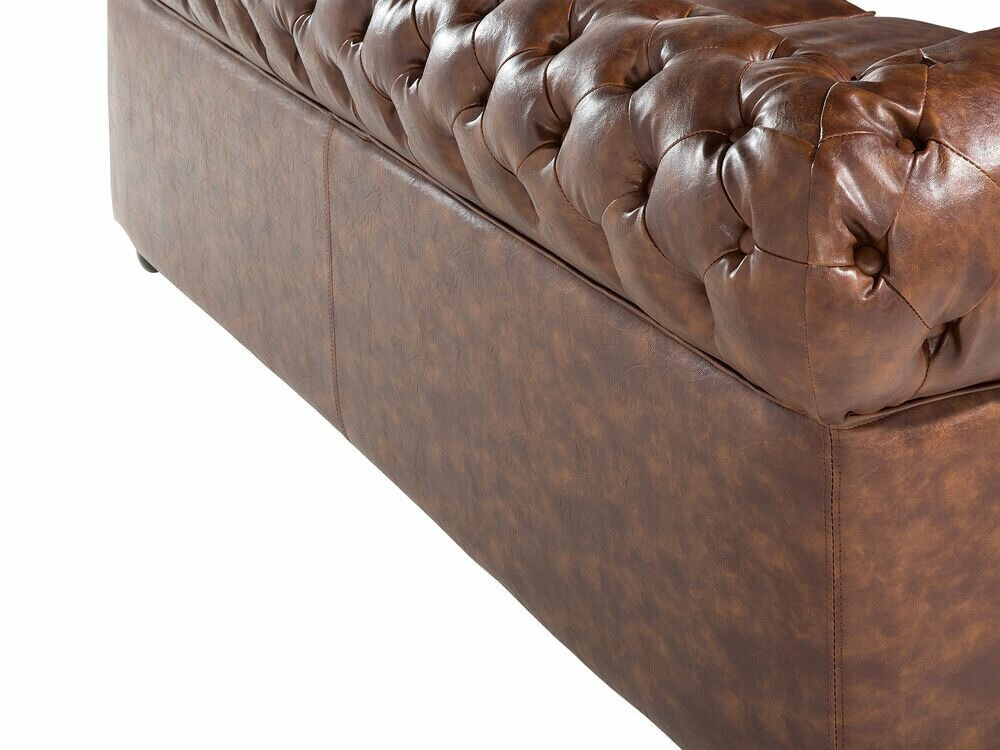 Chesterfield-sófi Berwyn 832 (Brúnn)